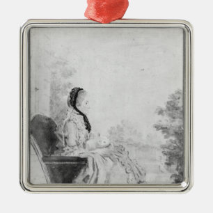 Adorno Metálico Retrato de señora du Deffand, 1760