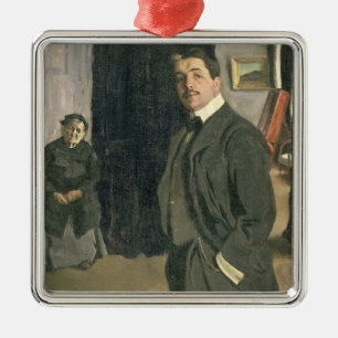 Adorno Metálico Retrato de Sergei Pavlovich Diaghilev