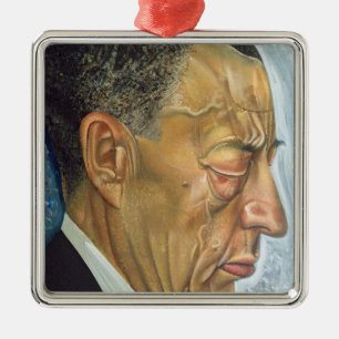 Adorno Metálico Retrato de Sergey Rakhmaninov 1930