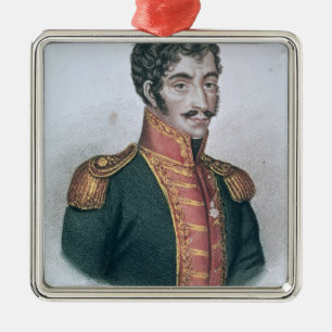 Adorno Metálico Retrato de Simon Bolivar