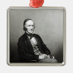 Adorno Metálico Retrato de sir Richard Owen
