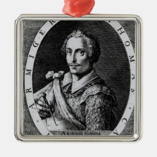 Adorno Metálico Retrato de Thomas Cavendish