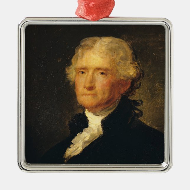 Adorno Metálico Retrato de Thomas Jefferson (Frente)
