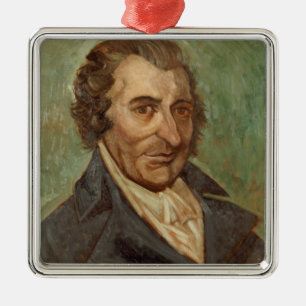 Adorno Metálico Retrato de Thomas Paine