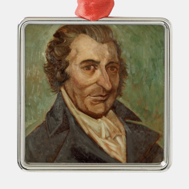 Adorno Metálico Retrato de Thomas Paine (Frente)