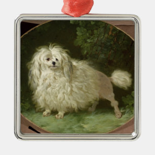 Adorno Metálico Retrato de un caniche