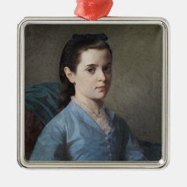 Adorno Metálico Retrato de un Chica elegante (por Leloir)