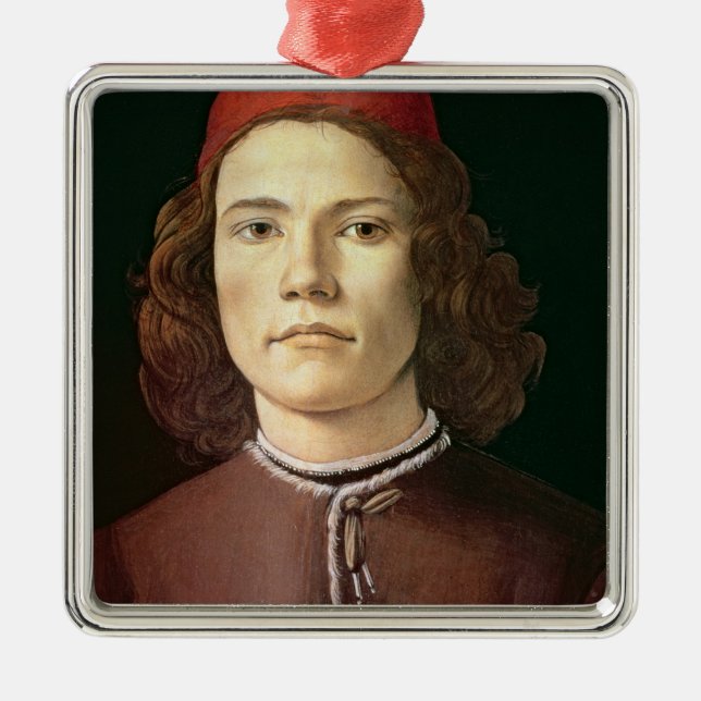 Adorno Metálico Retrato de un hombre joven, c.1480-85 (Frente)