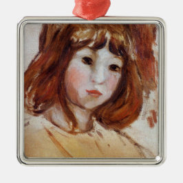 Adorno Metálico Retrato de un joven Chica (por Berthe Morisot)