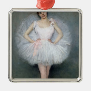 Adorno Metálico Retrato de una bailarina joven