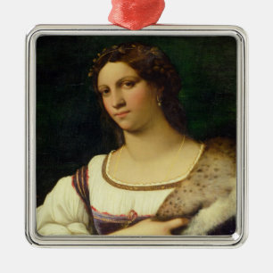 Adorno Metálico Retrato de una mujer, 1512 (aceite en lona)