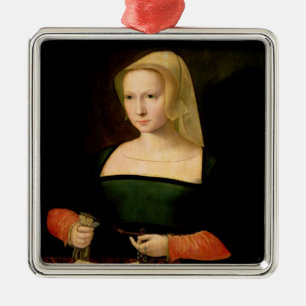 Adorno Metálico Retrato de una mujer joven