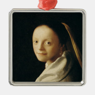 Adorno Metálico Retrato de una mujer joven, c.1663-65