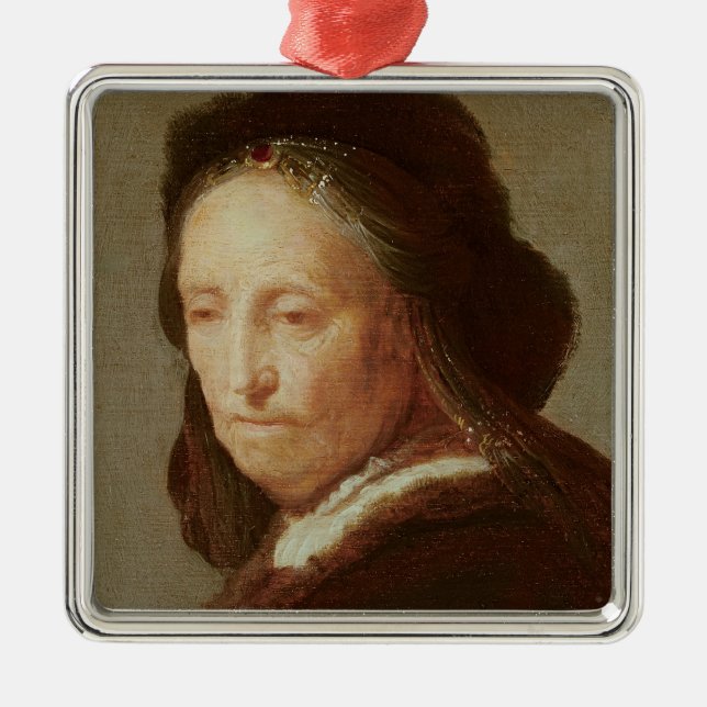 Adorno Metálico Retrato de una mujer mayor, c.1600-1700 (Frente)
