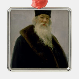 Adorno Metálico Retrato de Vladimir Vasil'evich Stasov 1900