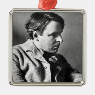 Adorno Metálico Retrato de W.B. Yeats