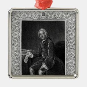 Adorno Metálico Retrato de William Pitt, primer Conde de Chatham