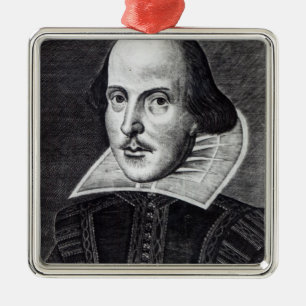 Adorno Metálico Retrato de William Shakespeare