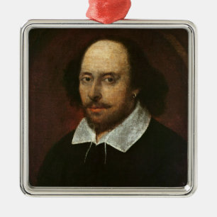Adorno Metálico Retrato de William Shakespeare c.1610