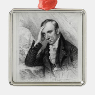 Adorno Metálico Retrato de William Wordsworth