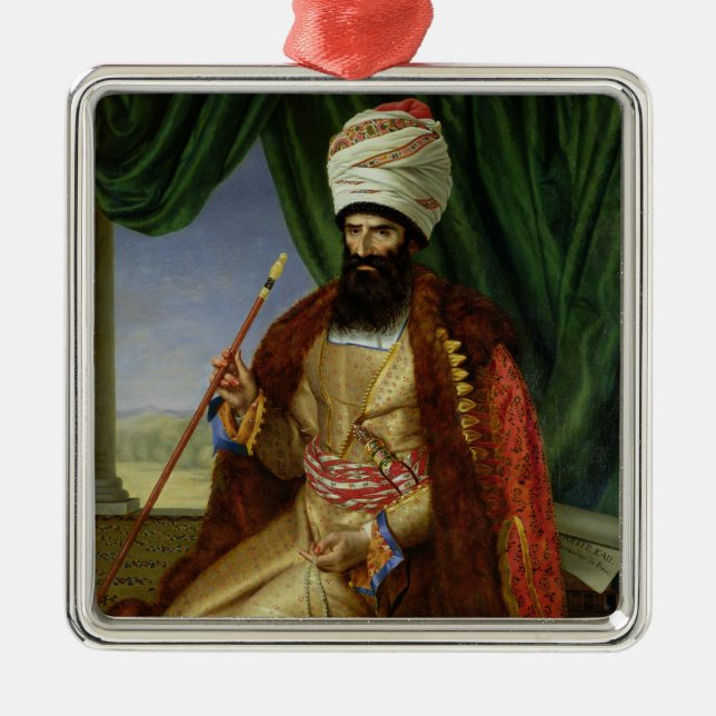 Adorno Metálico Retrato del asker-Khan, embajador de Persia (Frente)