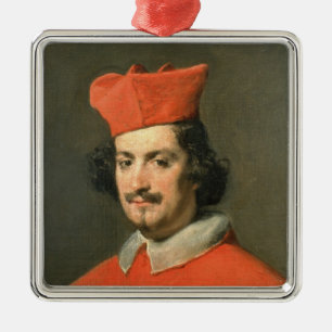 Adorno Metálico Retrato del cardenal Camillo Astali Pamphili