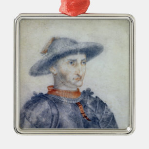 Adorno Metálico Retrato del duque de Rene I de Anjou