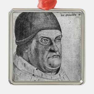 Adorno Metálico Retrato del duque de Rene I de Anjou