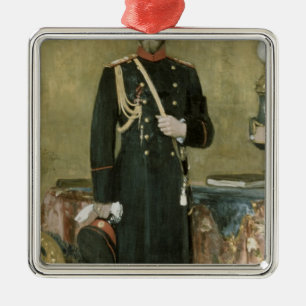 Adorno Metálico Retrato del emperador Nicolás II 1895