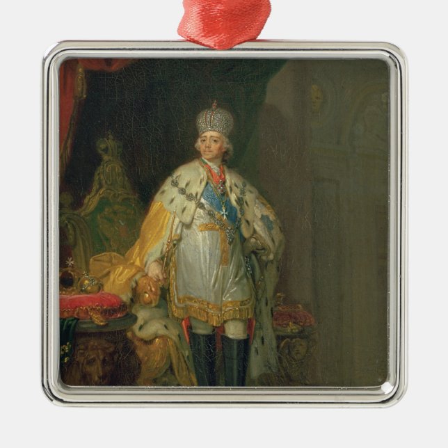 Adorno Metálico Retrato del emperador Paulo I, 1800 (Frente)