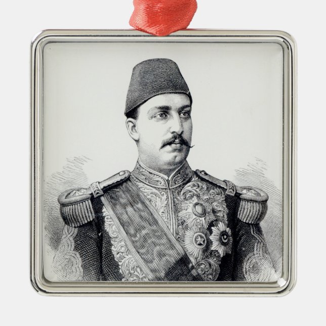 Adorno Metálico Retrato del jedive Tawfig (Frente)