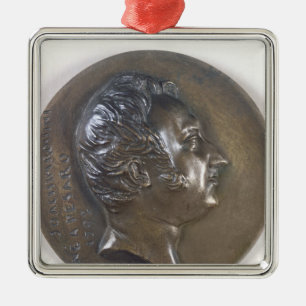 Adorno Metálico Retrato del medallón de Gioacchino Rossini 1829
