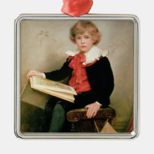 Adorno Metálico Retrato del normando Stewart Davies