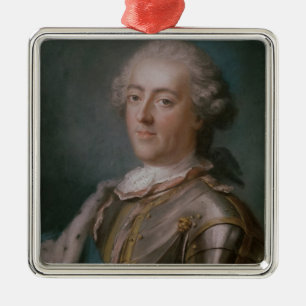 Adorno Metálico Retrato del rey de Louis XV de Francia
