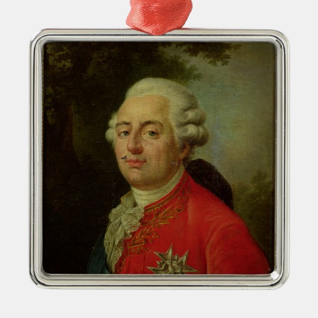 Adorno Metálico Retrato del rey de Louis XVI de Francia (Frente)