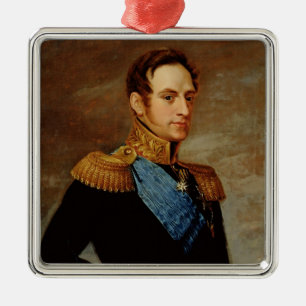 Adorno Metálico Retrato del Tsar Nicolás I 1826