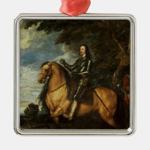 Adorno Metálico Retrato ecuestre de Charles I c.1637-38
