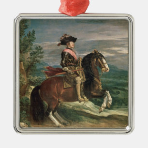 Adorno Metálico Retrato ecuestre de Felipe IV c.1636