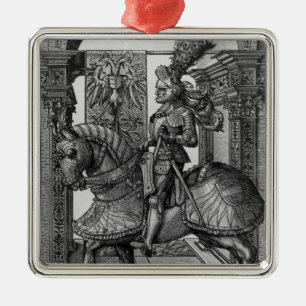 Adorno Metálico Retrato ecuestre de Maximiliano I c.1508