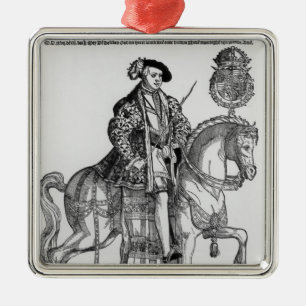 Adorno Metálico Retrato ecuestre de Philip II de España