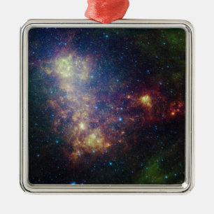 Adorno Metálico Retrato infrarrojo que revela las estrellas y el