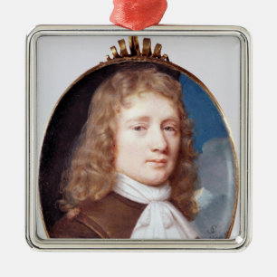 Adorno Metálico Retrato miniatura de un hombre desconocido, 1659