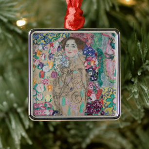 Adorno Metálico Retrato póstumo de Ria Munk de Gustav Klimt