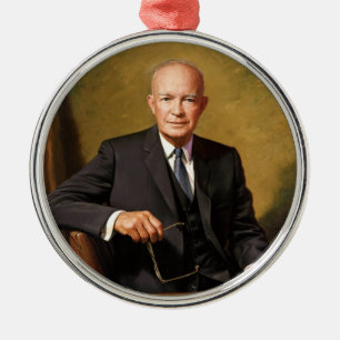 Adorno Metálico Retrato presidencial oficial de Dwight D