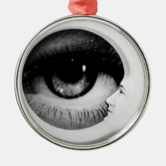 Adorno Metálico Retrato sin título de la luna creciente