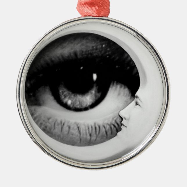 Adorno Metálico Retrato sin título de la luna creciente (Frente)