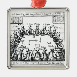 Adorno Metálico Retratos de las jesuitas y de los sacerdotes