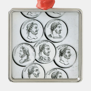 Adorno Metálico Retratos de los emperadores romanos