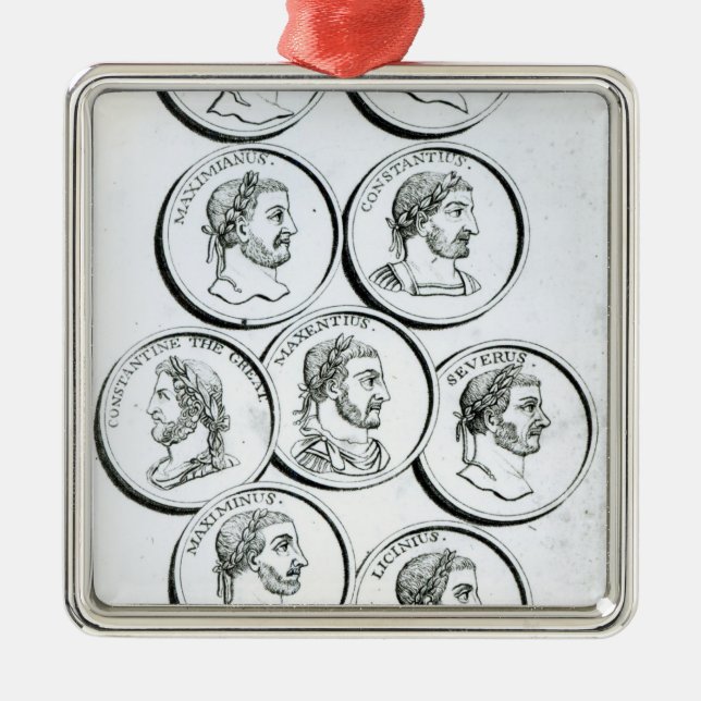 Adorno Metálico Retratos de los emperadores romanos (Frente)