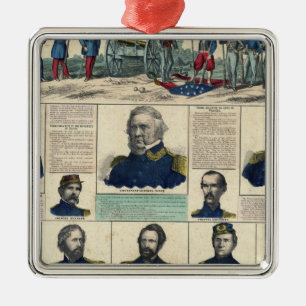 Adorno Metálico Retratos militares